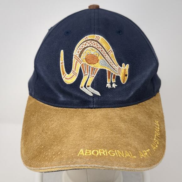 Aboriginal Art Australia Strapback Baseball Cap Blue One Size Creative Products - Picture 2 of 10